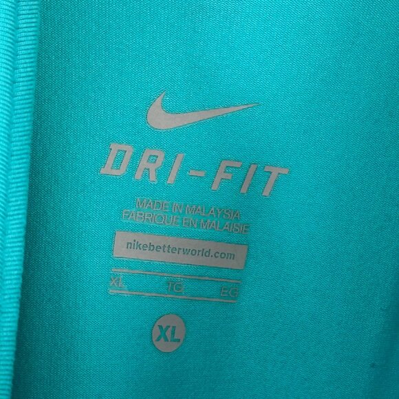 Nike Running Dri-FIT womens Long Sleeve Shirt size XL Turquoise - Picture 5 of 15